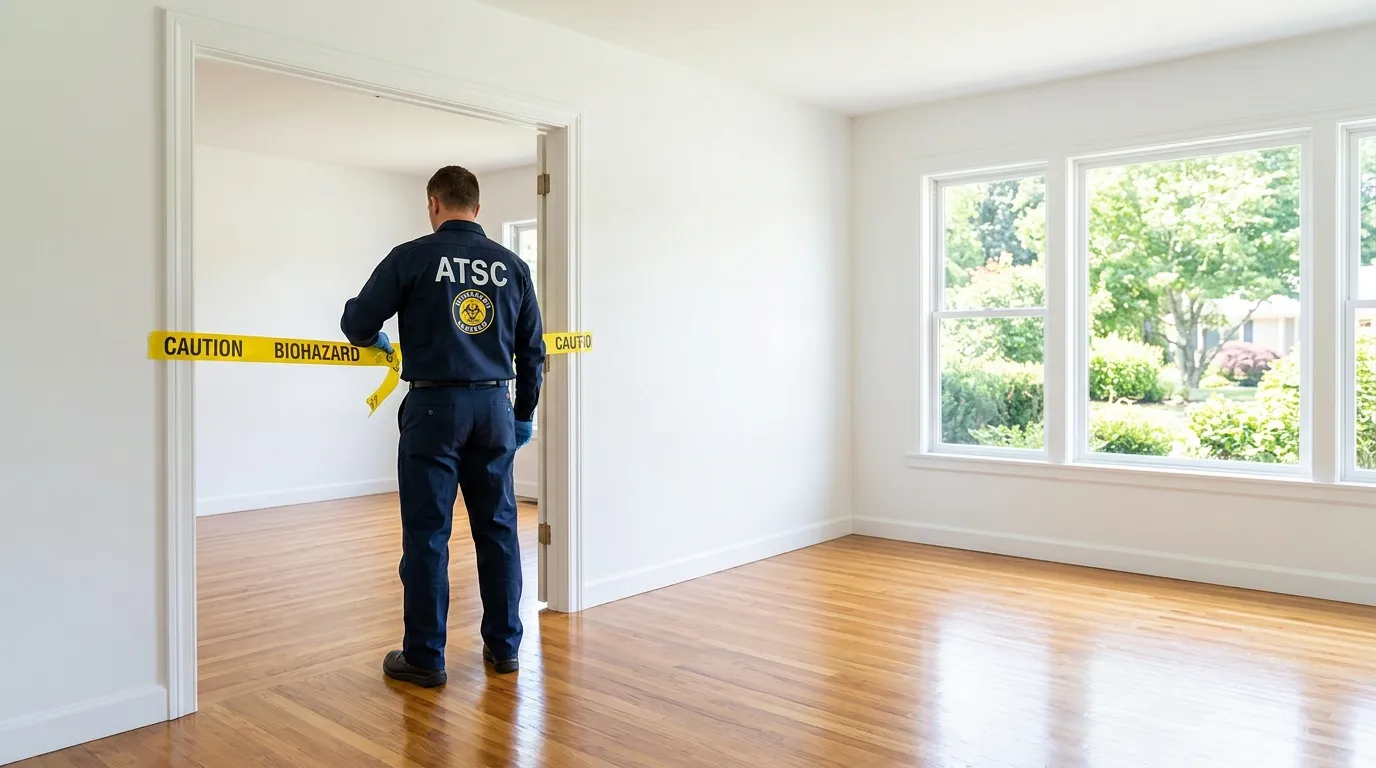 Certified biohazard cleanup crew performing Crime Scene Cleanup in Austintown